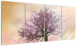 Mivali Tablou - Copacul înflorit în deal, din patru bucăți 160x80 cm (V023483V16080)
