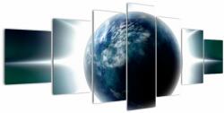 Mivali Tablou cu planeta iluminată, din șapte bucăți 210x100 cm (V020816V210100)