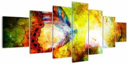 Mivali Tablou - Fluture spațial, din șapte bucăți 210x100 cm (V023123V210100)
