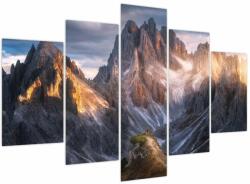 Mivali Tablou - Panoramă de munte, din cinci bucăți 150x105 cm (V024040V150105)