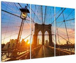 Mivali Tablou - Podul Brooklyn, Manhattan, New York, din trei bucăți 120x80 cm (V023326V120803PCS)