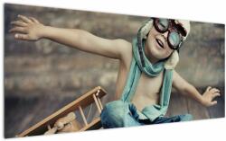Mivali Tablou - Tânăr aviator, dintr-o bucată 120x50 cm (V023306V12050)
