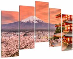 Mivali Tablou - Fujiyoshida, Japonia, din cinci bucăți 125x90 cm (V023135V12590)