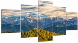 Mivali Tablou - panorama montană, din cinci bucăți 150x80 cm (V020845V150805PCS)