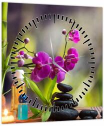 Mivali Tablou - spa and stones (cu ceas), dintr-o bucată 30x30 cm cu ceas (V020938V3030C)