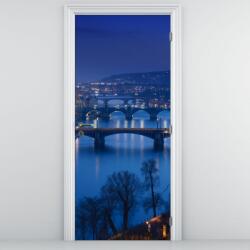 Mivali Fototapet pentru ușă - Poduri din Praga (D020932D95205)