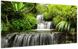 Mivali Tablou pe sticlă - Cascadă în pădurea tropicală (V023673V10050GD)
