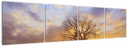 Mivali Tablou - Peisaj cu floarea soarelui, din patru bucăți 160x40 cm (V022516V16040)