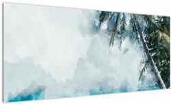 Mivali Tablou - Palmier lângă mare, dintr-o bucată 100x40 cm (V023002V10040)