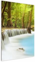 Mivali Tablou cu cascada Huai Mae Kamin în pădure, dintr-o bucată 60x90 cm (V020933V6090)