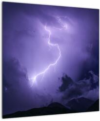 Mivali Tablou - cerul violet cu fulger, dintr-o bucată 50x50 cm (V020062V5050)