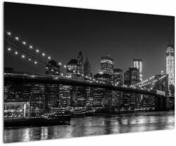 Mivali Tablou cu podul Brooklin în New York, dintr-o bucată 90x60 cm (V020940V9060)