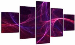 Mivali Tabloul abstract cu linii curbe, din cinci bucăți 125x70 cm (V020138V12570)