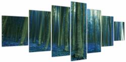 Mivali Tablou - Pădure albastră, din șapte bucăți 210x100 cm (V024102V210100)