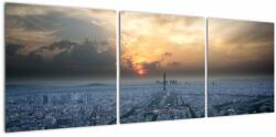 Mivali Tabloul - Paris din înâlțime, din trei bucăți 120x40 cm (V020212V12040)