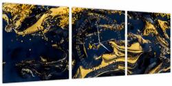 Mivali Tablou abstracției (cu ceas), din trei bucăți 90x30 cm cu ceas (V022173V9030C)