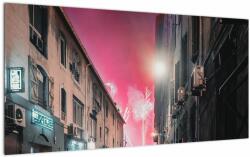 Mivali Tablou pe sticlă - Artificii din Marseille, dintr-o bucată 100x50 cm pe sticlă (V021622V10050GD)