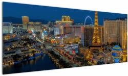 Mivali Tablou cu Las Vegas nocturn, dintr-o bucată 145x58 cm (V021010V14558)