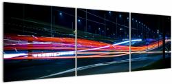 Mivali Tabloul orașului nocturn, din trei bucăți 150x50 cm (V020087V15050)