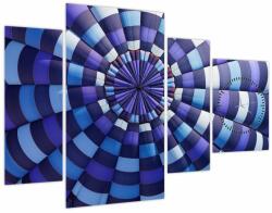 Mivali Tablou cu structura balonului zburător (cu ceas), din patru bucăți 110x75 cm cu ceas (V020648V11075C)