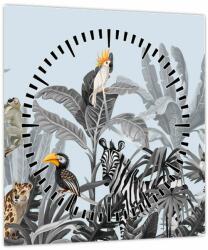 Mivali Tablou - Animale în pădurea tropicală (cu ceas) (V023604V3030C)