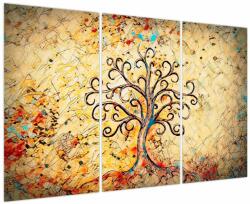 Mivali Tablou - Copacul vieții mozaic, din trei bucăți 120x80 cm (V023989V120803PCS)