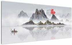 Mivali Tablou - Munții în ceață, dintr-o bucată 120x50 cm (V022899V12050)