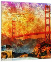 Mivali Tablou - Golden Gate, SanFrancisco, California, dintr-o bucată 30x30 cm (V023211V3030)