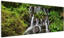 Mivali Tablou - Cascadă tropicală, dintr-o bucată 145x58 cm (V022550V14558)