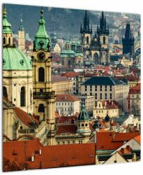 Mivali Tablou - Panorama din Praga, dintr-o bucată 50x50 cm (V021620V5050)
