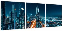 Mivali Tablou - Noaptea la Dubai, din trei bucăți 90x30 cm (V021712V9030)