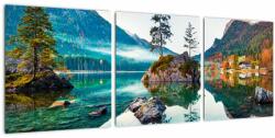 Mivali Tablou - Lacul Hintersee, Alpii Bavarezi, Austria, din trei bucăți 90x30 cm (V022513V9030)