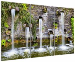 Mivali Tablou - Zid de piatră, Hamburg, Germania, din trei bucăți 120x80 cm (V023316V120803PCS)