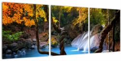Mivali Tablou - Cascade din Asia, din trei bucăți 90x30 cm (V022473V9030)