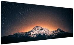 Mivali Tablou cu cerul nocturn și munți, dintr-o bucată 250x125 cm (V020895V250125)