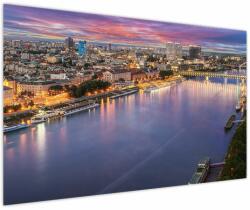 Mivali Tablou cu orașul Bratislava cu râu, dintr-o bucată 150x100 cm (V020706V150100)