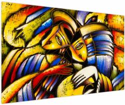 Mivali Tablou - Pictură în ulei, îndrăgostiții, dintr-o bucată 150x100 cm (V023197V150100)