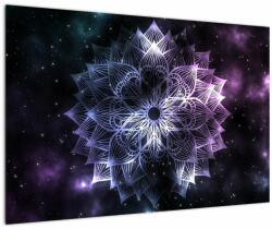 Mivali Tablou - Mandala Lotus în spațiu, dintr-o bucată 90x60 cm (V022934V9060)