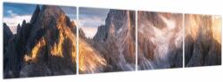 Mivali Tablou - Panoramă de munte, din patru bucăți 160x40 cm (V024040V16040)