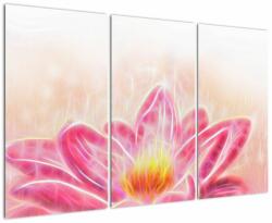 Mivali Tablou - Floare de lotus, din trei bucăți 120x80 cm (V023209V120803PCS)