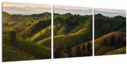 Mivali Tablou - Priveliște spre dealurile din Thailanda, din trei bucăți 90x30 cm (V021703V9030)