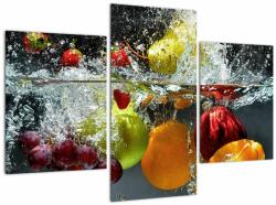 Mivali Tablou - Fructe, din trei bucăți 90x60 cm (V023290V90603PCS)