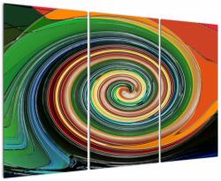 Mivali Tablou abstract - spirala colorata, din trei bucăți 120x80 cm (V020266V120803PCS)