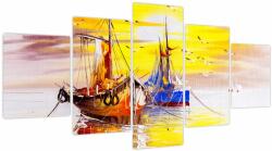 Mivali Tablou - Pictură barcă, din cinci bucăți 150x80 cm (V023844V150805PCS)