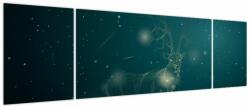 Mivali Tablou - Cerb magic noaptea, din trei bucăți 170x50 cm (V023640V17050)