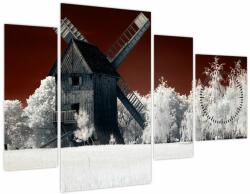 Mivali Tablou cu moară (cu ceas), din patru bucăți 110x75 cm cu ceas (V022317V11075C)