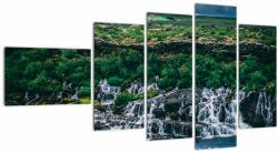 Mivali Tablou cu cascade în natură, din cinci bucăți 110x60 cm (V020859V11060)