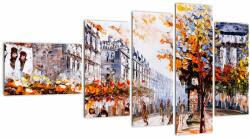Mivali Tablou - Viața în oraș, din cinci bucăți 110x60 cm (V021995V11060)