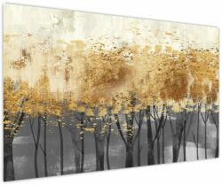 Mivali Tablou - Copaci aurii, dintr-o bucată 150x100 cm (V024027V150100)