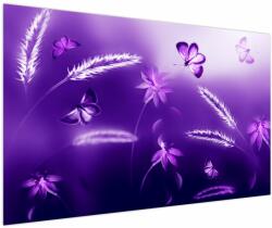Mivali Tablou - Lunca cu fluturi, dintr-o bucată 150x100 cm (V022400V150100)